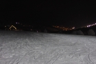 Pohled na noční Pec pod Sněžkou