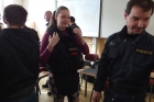 Policejní zásahová jednotka na gymnáziu 2016