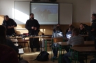 Policejní zásahová jednotka na gymnáziu 2016